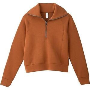 SPANX Butterscotch AirEssentials Half Zip - Worn Once (Matching Pants Available)